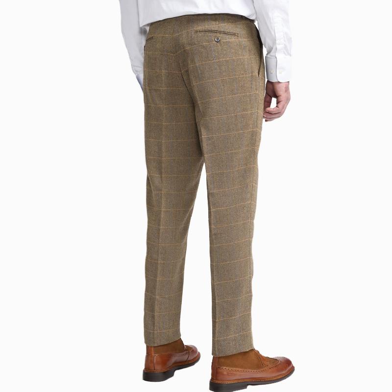 Pantalon_Tweed_Ruitmotief_Bruin_1