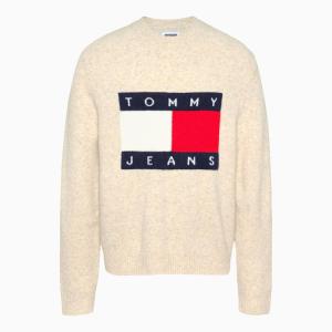 Tommy_Flag_Sweater_Beige